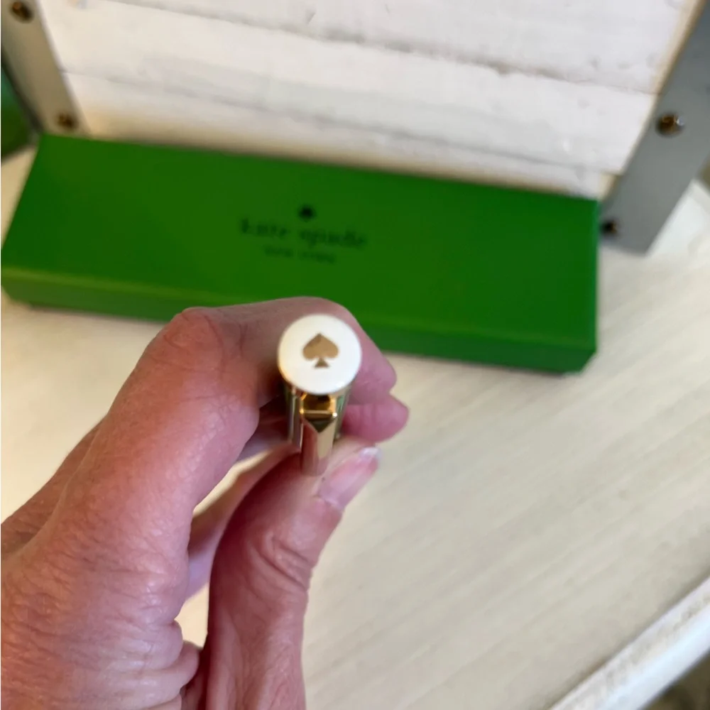 Kate Spade Green Pastry Stripe  Ballpoint Pen NWT
